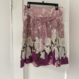 Floral Pink and Purple Women's Skirt by Esprit